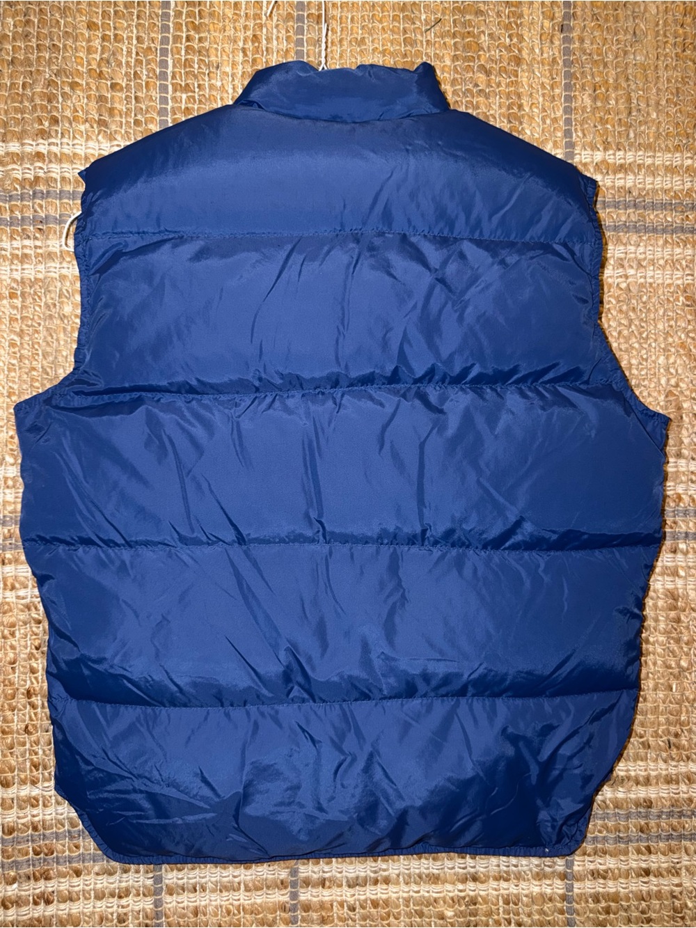VIntage 80’s L.L. Bean Navy Quilted Down Puffer Vest Made in USA Mens Medium - Picture 3 of 8